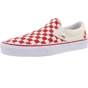 Vans Women's Men low top red checkered slip on